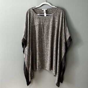 Soft Grey Poncho White House Black Market